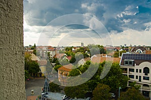 City view from the water tower of Szeged