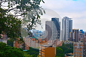 City view of Zhishan Rock in Taipei