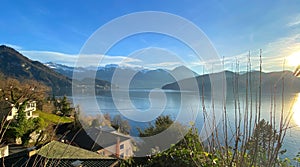 City of Vitznau on beautiful Lake Lucerne.