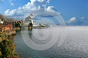 City of Vitznau on beautiful Lake Lucerne.