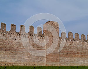 The city wall of Cittadella in Italy photo