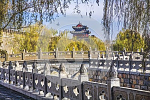 City Wall Gate Tower Qufu Shandong Province China