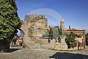 City wall in Sighnaghi. Kakheti. Georgia photo