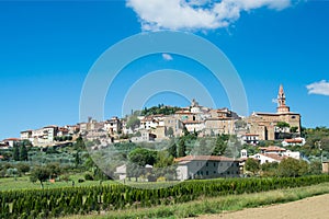 The city walls of Castiglion Fiorentino in Tuscany