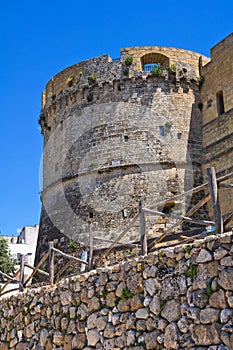 City walls. Castro. Puglia. Italy.