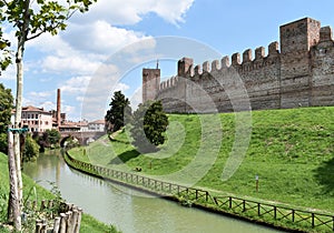 The city walls of Cittadella. Padova, Italy
