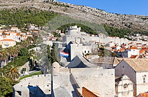 City walls of Dubrovnik, Croatia. UNESCO site