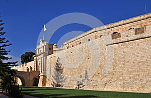 City walls and gate at Mdina, Malta 3