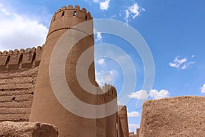 The city walls of Rayen, Iran