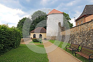 City walls in Tabor, Czechia, Czech Republic