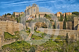 City walls of Toledo, Spain photo