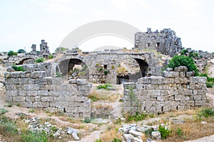 City walls. Turkey. Side city.