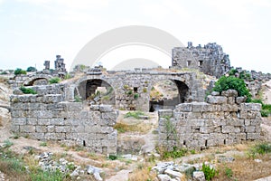 City walls. Turkey. Side city.