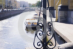 city water river sunlight boat Sankt-Petersburg
