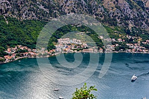 City waterfront in Kotor photo