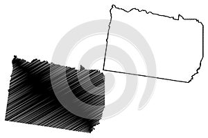 City of Whitehorse (Commonwealth of Australia, Victoria state, Vic) map vector illustration,