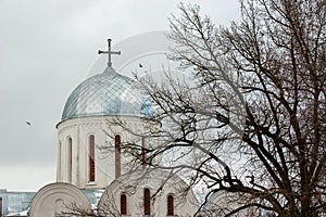 City wiev on church in Chernihiv, Ukraine