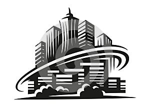 City world - vector illustration