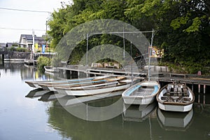 The city of Yanagawa in Fukuoka has beautiful canals to stroll along with its boats run by skilled boatmen.