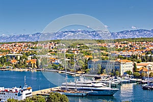 City of Zadar harbor and Velebit mountain photo