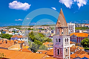 City of Zadar landmarks and cityscape view