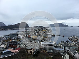 City of Ãâ¦lesund, Norway.