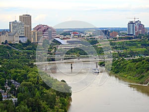 Cityline of downtown Edmonton, Alberta