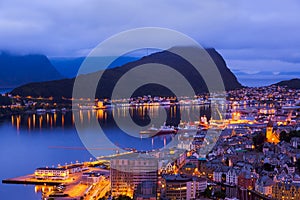 Cityscape of Alesund - Norway