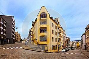 Cityscape of Alesund - Norway photo