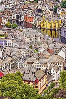 Cityscape, Alesund, Norway