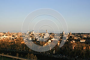 Cityscape of the ancient part of Rome