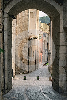 The cityscape in Gerona, Spain photo