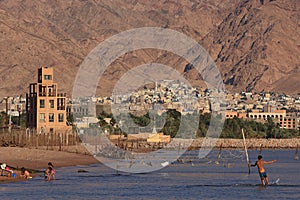 Cityscape of Aqaba, Jordan.