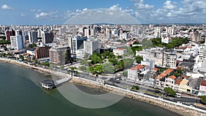 Cityscape of Aracaju Sergipe Brazil. Landmark Fausto Cardoso Square.