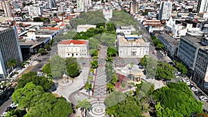 Cityscape of Aracaju Sergipe Brazil. Landmark Fausto Cardoso Square.