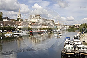 Cityscape in Auxerre, France