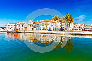 Cityscape of Aveiro, a small beautiful town in Portugal