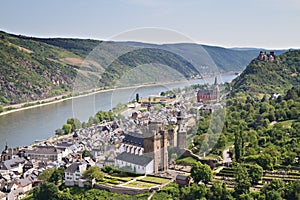 Cityscape of Bacharach in the Rhine valley