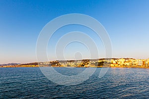 Cityscape and bay in city Chania/Crete