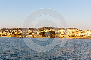 Cityscape and bay in city Chania/Crete