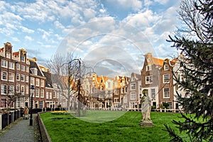 Cityscape in Begijnhof, Amsterdam