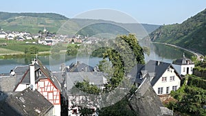 Cityscape of Beilstein at Moselle river valley