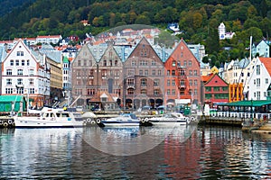 Cityscape of Bergen, Norway