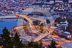 Cityscape of Bergen - Norway