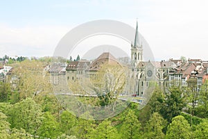 Cityscape of Berne, Switzerland.