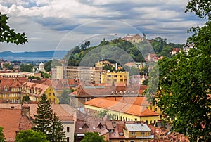 Cityscape of Brasov, in Romania