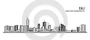 Cityscape Building Abstract Simple shape and modern style art Vector design - Cali