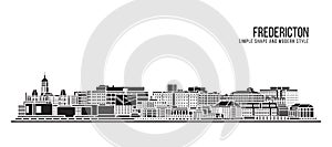 Cityscape Building Abstract Simple shape and modern style art Vector design - Fredericton photo