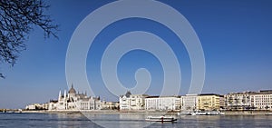 Cityscape with Building of Hungarian Parliament