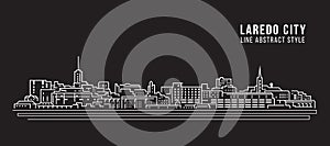 Cityscape Building Line art Vector Illustration design - laredo city photo